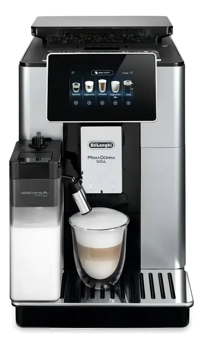 Cafetera De'Longhi PrimaDonna ECAM61 super automática negra y plateada — MercadoLibre Chile