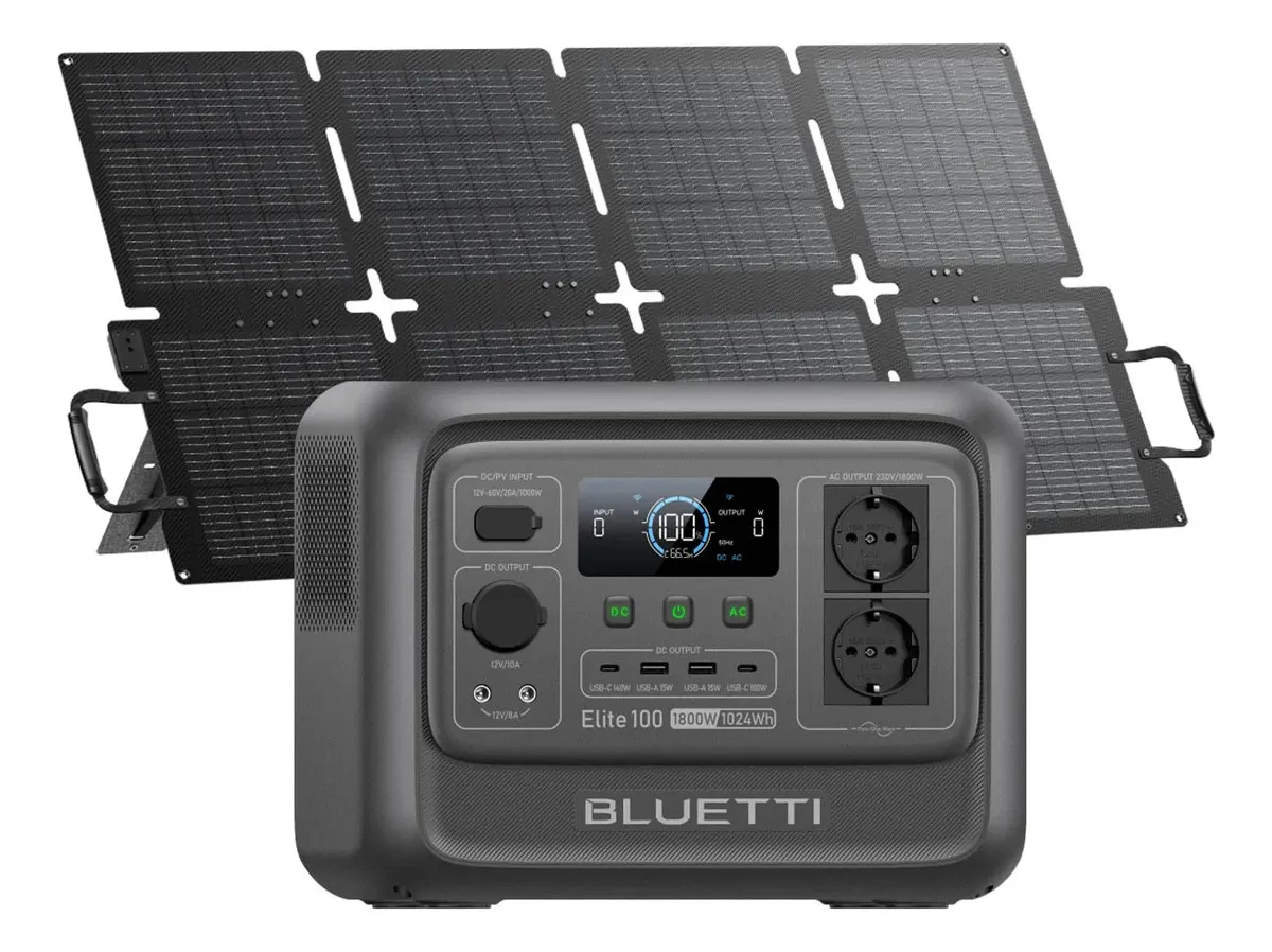 Bluetti Kit 1800W/1024Wh + Panel 130W