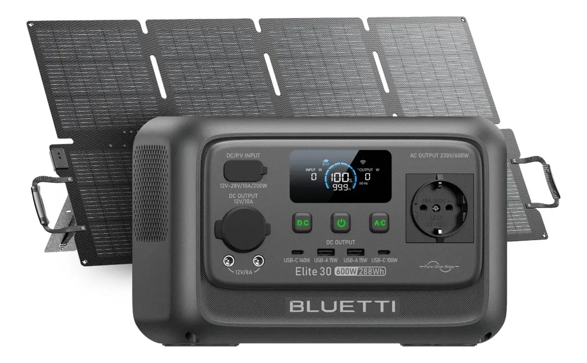 Bluetti Kit 600W + Panel 130W